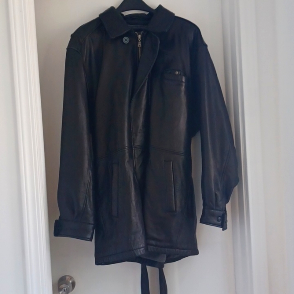 Mens 2X leather coat Pelle Studio Wilson's Thinsulate liner. Soft and warm.